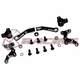 3RACING Set de direction V2 Alu Noir Sakura D4 SAK-D4819/V2/BK